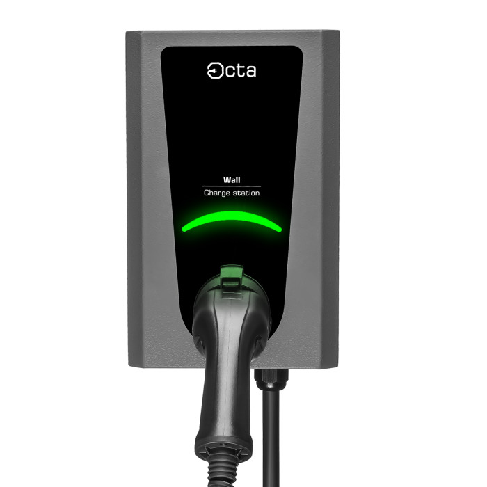Зарядна станція Wall Octa Energy 32А 230В/400В 22 кВт з роз'ємом Тype 2 з кабелем 5м W122-C22