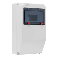 Настінний корпус для сил. розеток IDE PRYMA 1×9 MOD 369×222x130mm IP67 з шинами N+PE