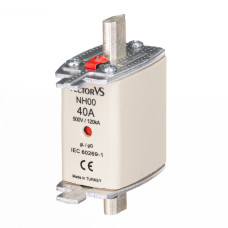 Запобіжник Ножовий Vector VS GENESIS NH00 40А 500V AC gG