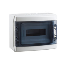 Щит навісний ROCA 1x12 (12 мод.), IP65, проз. двері, з N і PE шинами