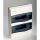 Щит вбудований CAPA 2x12 (24 мод.), IP40, проз. двері, з N і PE шинами
