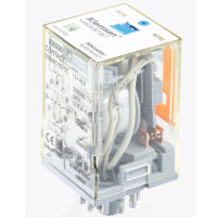 Силове проміжне реле KRB 3PCO 10A 24V DC LED\Тест