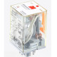 Силове проміжне реле KRB 3PCO 10A 24V AC LED\Тест