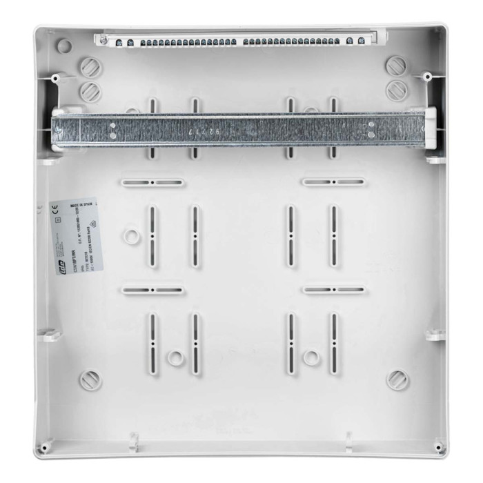 Настінний корпус для сил. розеток IDE STAR 1×18 MOD 436×418x147mm, IP65 з шинами N+PE