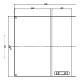 Настінний корпус для сил. розеток IDE STAR 1×18 MOD 436×418x147mm, IP65 з шинами N+PE