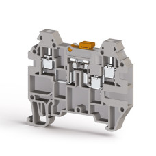Клема Klemsan AVK 2,5 EA з розмикачем 2.5 мм сіра