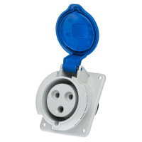 Розетка вбудована похила IDE MUNDIAL 2P+E 32A 200–250V IP44