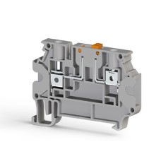 Клема Klemsan AVK 4 A з розмикачем 4 мм сіра