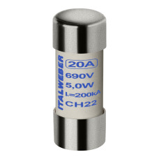 Запобіжник циліндричний Italweber CH22 20A aR 22×58 690V