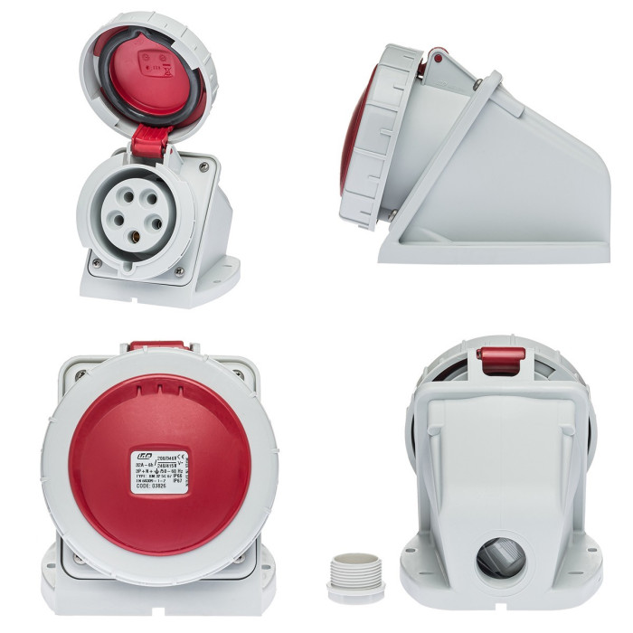 Розетка  настінна IDE MUNDIAL 3P+N+E 32A 200/346–240/415V IP66-67