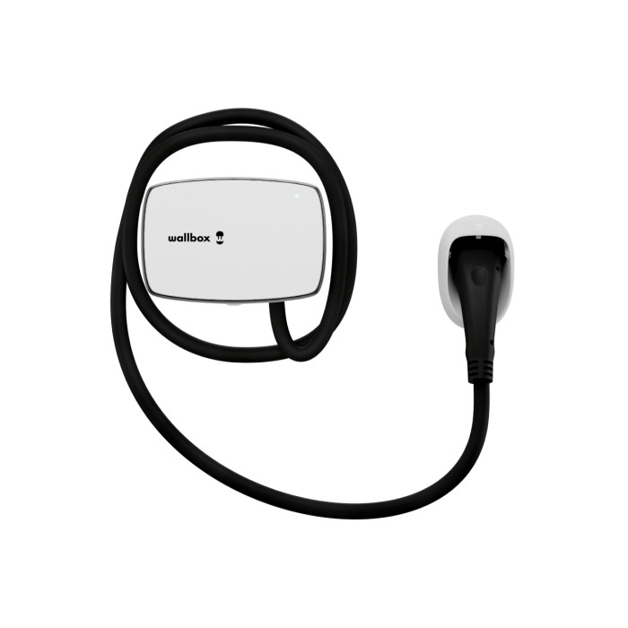 Зарядна станція Commander 2S Wallbox 32А 230В/400В 22 кВт біла з роз'ємом Тype 2 з кабелем 5м CMX2-0-2-4-8-S01