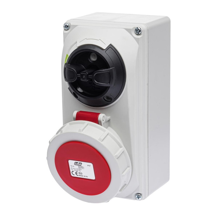 Розетка настінна з механічним блокуванням IDE MUNDIAL 3P+N+E 16A 200/346–240/415V IP67