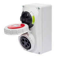 Розетка настінна з механічним блокуванням IDE MUNDIAL 3P+N+E 16A 200/346–240/415V IP67