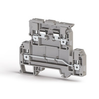 Клема Klemsan AVK 4 FS під запобіжник 4 мм сіра