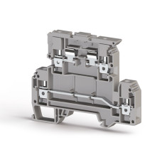 Клема Klemsan AVK 4 FS під запобіжник 4 мм сіра