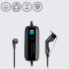 Зарядна станція BS-PCD030 Besen 10-16A 230В 3,6 кВт роз'єм Type 2 з екраном з кабелем 5 м