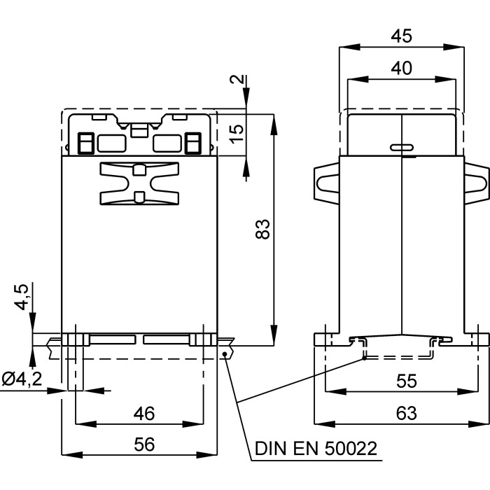 Трансформатор напруги DIN FRER 380v3/110v3V