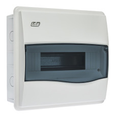 Корпус розподільчий внутр. IDE прозоре вікно ORO,1×12 модуля 248×283x97, IP40, з шинами N і PE