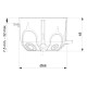 Установча коробка (підрозетник) IDE Domos 1-70mm з гвинтами