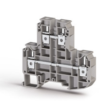 Клема Klemsan PIK 10 N дворівнева 10 мм сіра