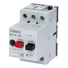 Автомат захисту двигуна ISKRA MS25 20A