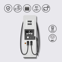 Зарядна станція 80 кВт DC SOLA Speed-E G6.1 з роз'ємом CCS Combo 2 + GBT