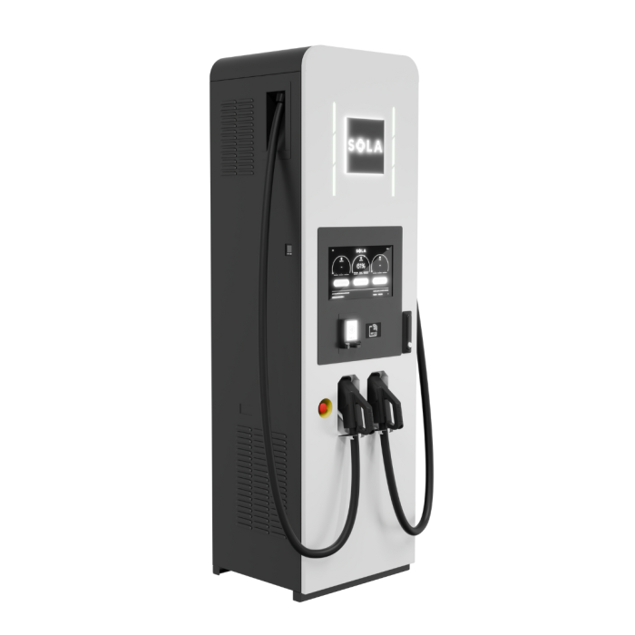 Зарядна станція 80 кВт DC SOLA Speed-E G6.1 з роз'ємом CCS Combo 2 + GBT