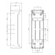 Настінний корпус для сил. розеток IDE STAR 436×142x124mm, IP65 з шинами N+PE з отворами