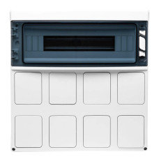 Настінний корпус для сил. розеток IDE з отвора STAR 1×18 MOD 436×418x147mm, IP65, шини N+PE