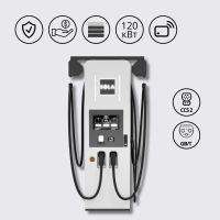 Зарядна станція 120 кВт DC SOLA Speed-E G6 з роз'ємом CCS Combo 2 + GBT