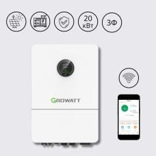 Гібридний інвертор WIT 20K-XHU 48В DC battery 20 кВт 230/400В Growatt
