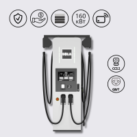 Зарядна станція 160 кВт DC SOLA Speed-E G6 з роз'ємом CCS Combo 2 + GBT