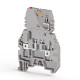 Клема Klemsan ASK 3 FLD 220V DC під запобіжник 4 мм сіра