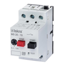 Автомат захисту двигуна ISKRA MS25 10A