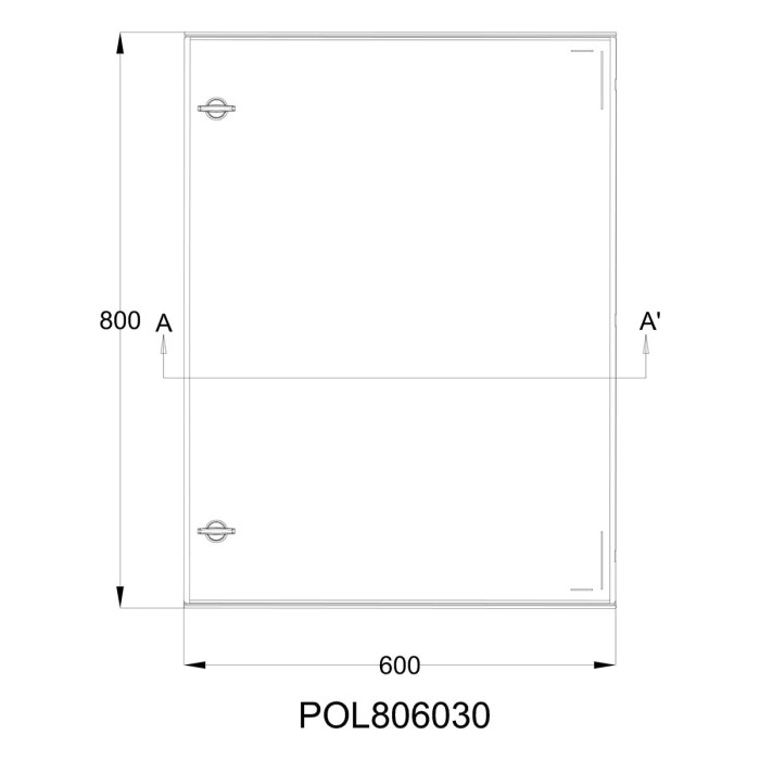Навісна шафа IDE POL 600×800x300 IP66