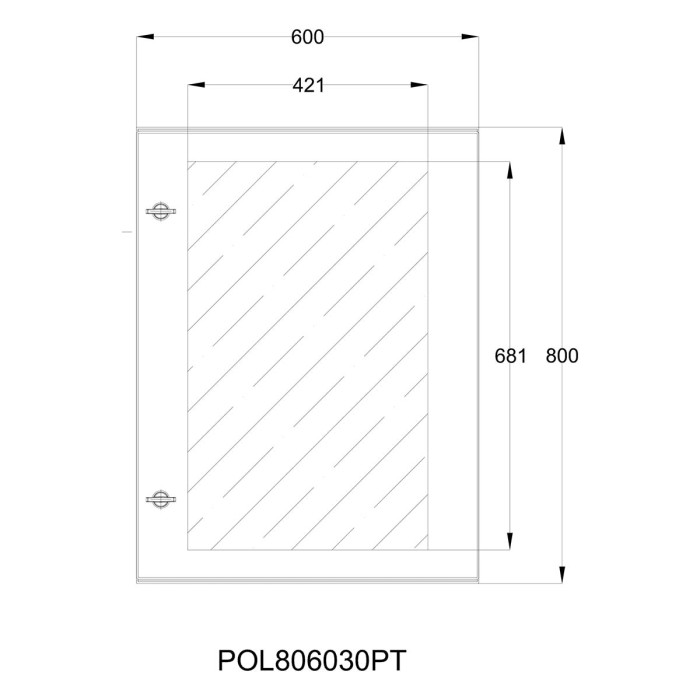 Навісна шафа IDE POL 600×800x300 IP66