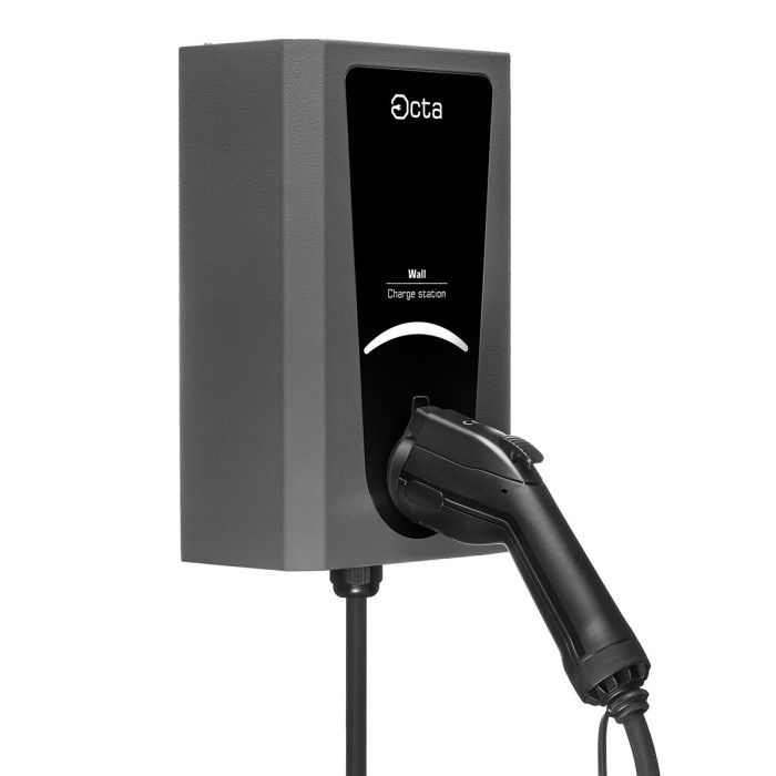 Зарядна станція Wall Octa Energy 32А 230В 7,4 кВт з роз'ємом Тype 1 з кабелем 5м W107-C1