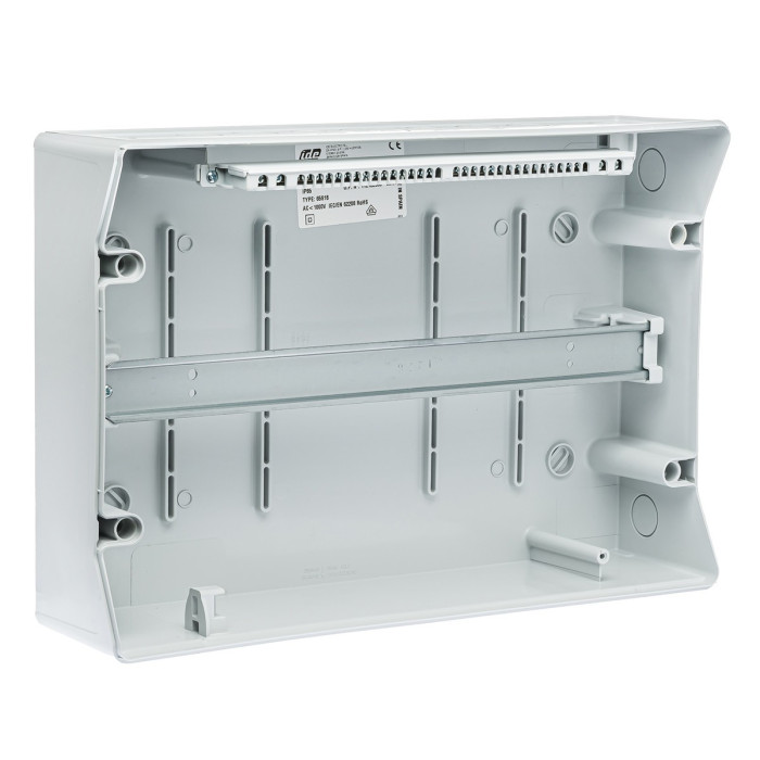 Корпус розподільчий IDE (ABS-пластик), 18 модулів (1×18), IP65, з N і PE шинами