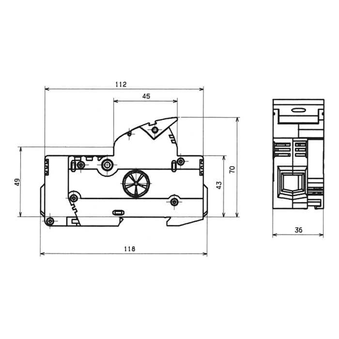 Утримувач запобіжників Woehner Ambus 22×58 1р