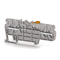 Клема Klemsan PYK 2,5 CCA з розмикачем 2.5 мм сіра