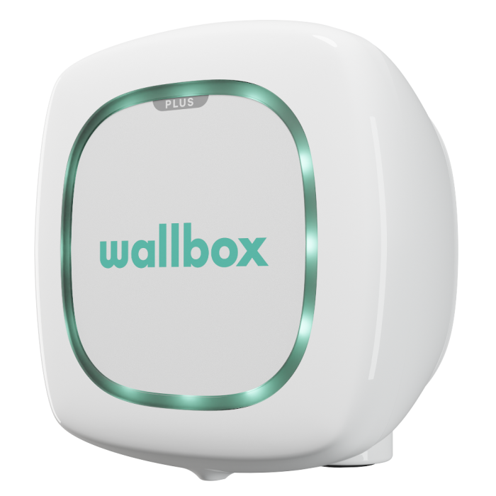 Зарядна станція Pulsar Plus Wallbox 32А 230В 7,4 кВт біла з роз'ємом Тesla з кабелем 5м PLP1-0-1-2-9-00T