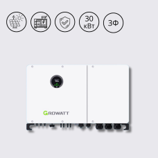 Гібридний інвертор на 30 кВт 3Ф 400В WIT 30K-XHU Growatt
