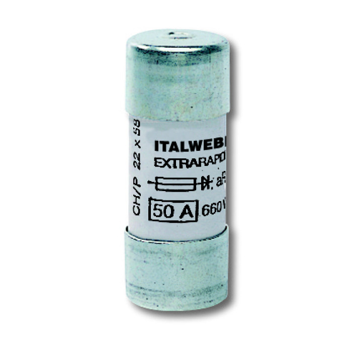Запобіжник циліндричний Italweber CH22 50A aR 22×58 690V