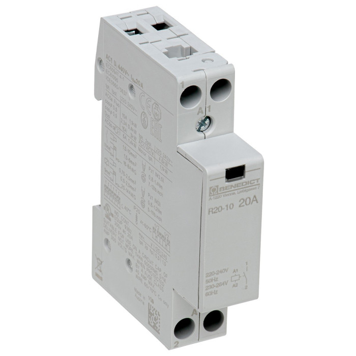 Модульний контактор Benedict R20 20A 230