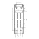Настінний корпус для сил. розеток IDE STAR 1×6 MOD 436×142x137mm, IP65 з шинами N+PE