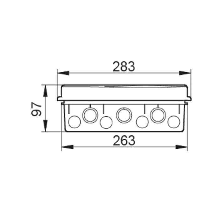 Корпус розподільчий внутр. IDE біле вікно ORO, 3×12 модуля 517×283x97, IP40, з шинами N і PE