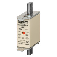 Ножовий запобіжник SIBA gG NH000 6A