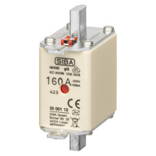 Ножовий запобіжник SIBA gG NH00 160A