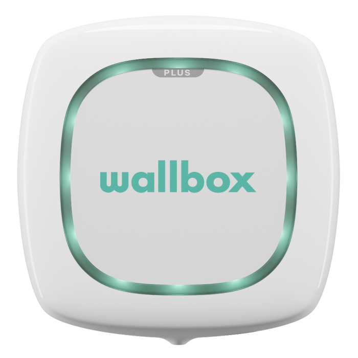 Зарядна станція Pulsar Plus Wallbox 32А 230В 7,4 кВт біла з роз'ємом Тype 2 з кабелем 5м PLP1-0-2-2-9-001