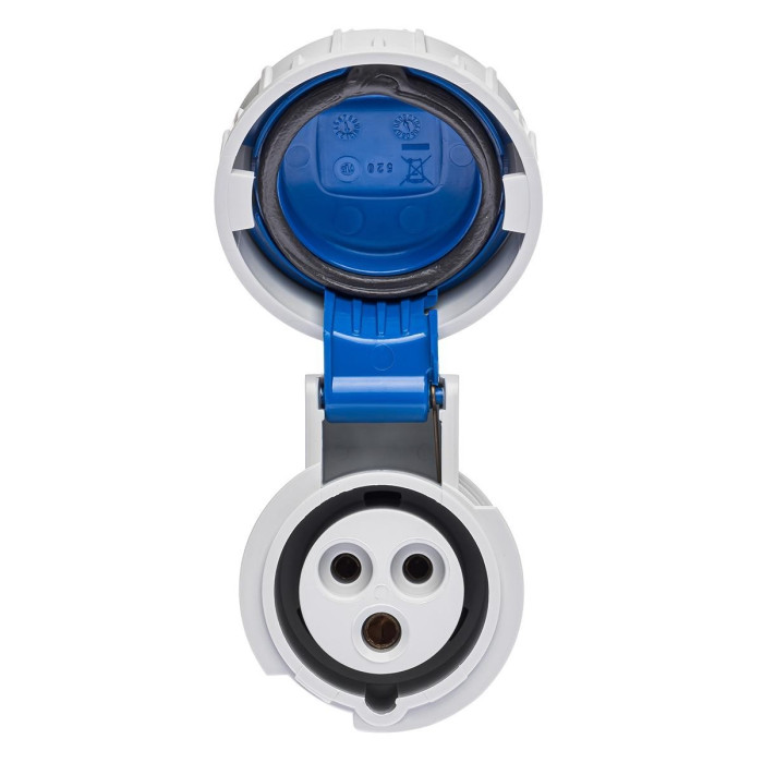 Розетка кабельна IDE MUNDIAL 2P+E 16A 200–250V IP66-67